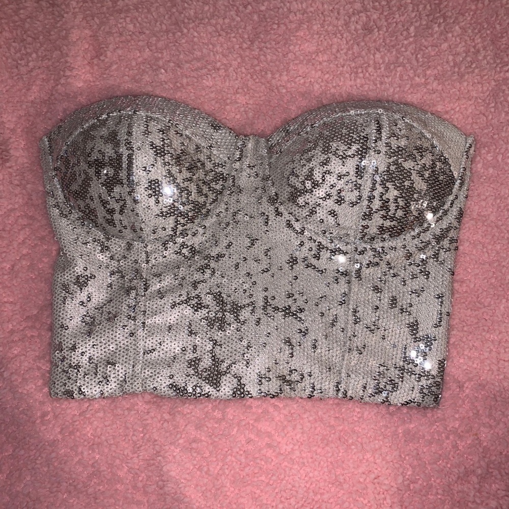 gold bustier